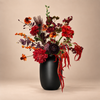 Zijden boeket Autumn Royaal met 14 stelen op de vaste beige Sharon Flowers achtergrond