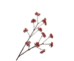Bessentak rood 110cm - Luxe zijden bloemen boeket - Kunstbloemen van Sharon Flowers