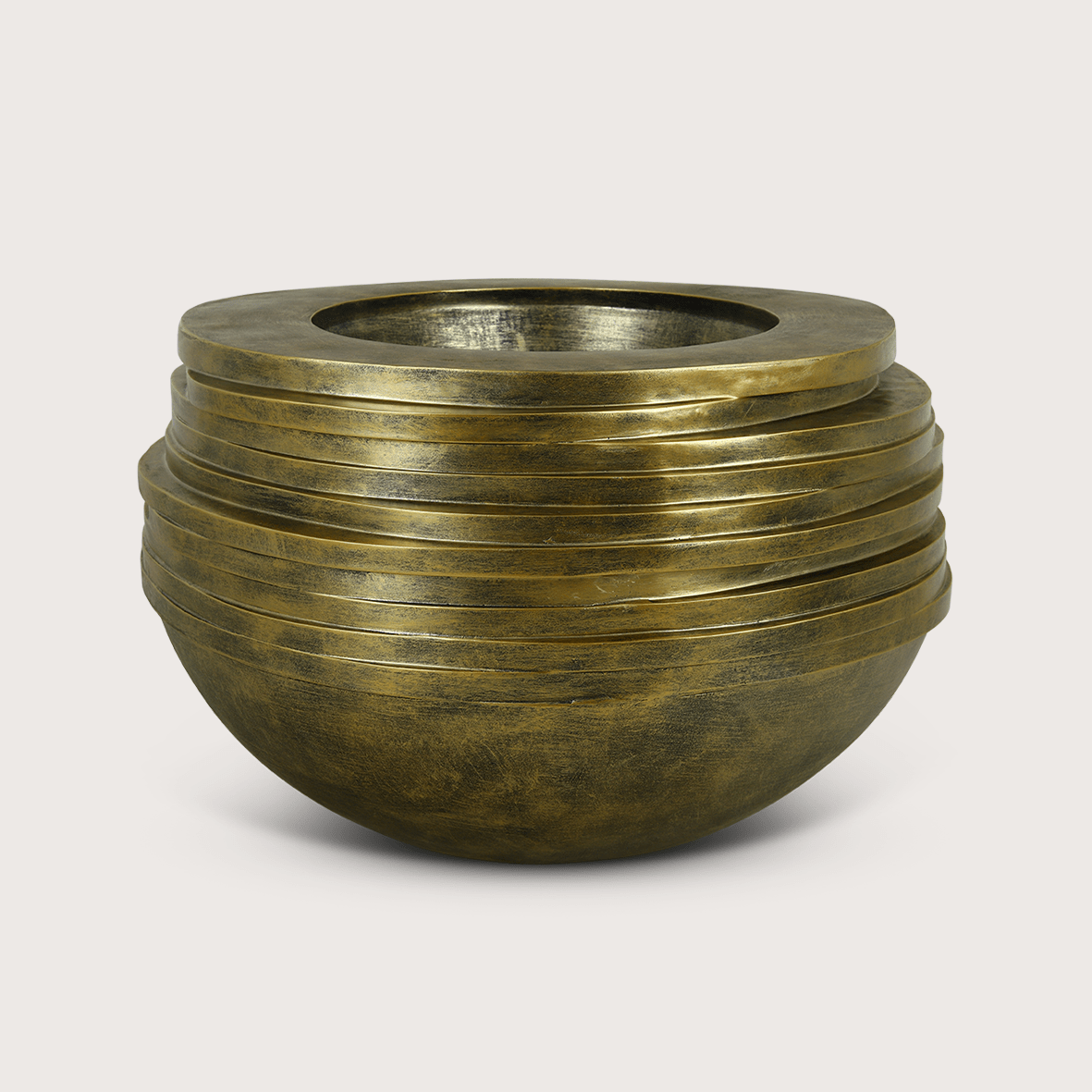 Bowl Roza Goud D85 H52,5 - Luxe zijden bloemen boeket - Kunstbloemen van Sharon Flowers