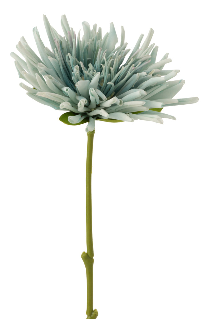 Chrysant Mini Plastic White Light Blue