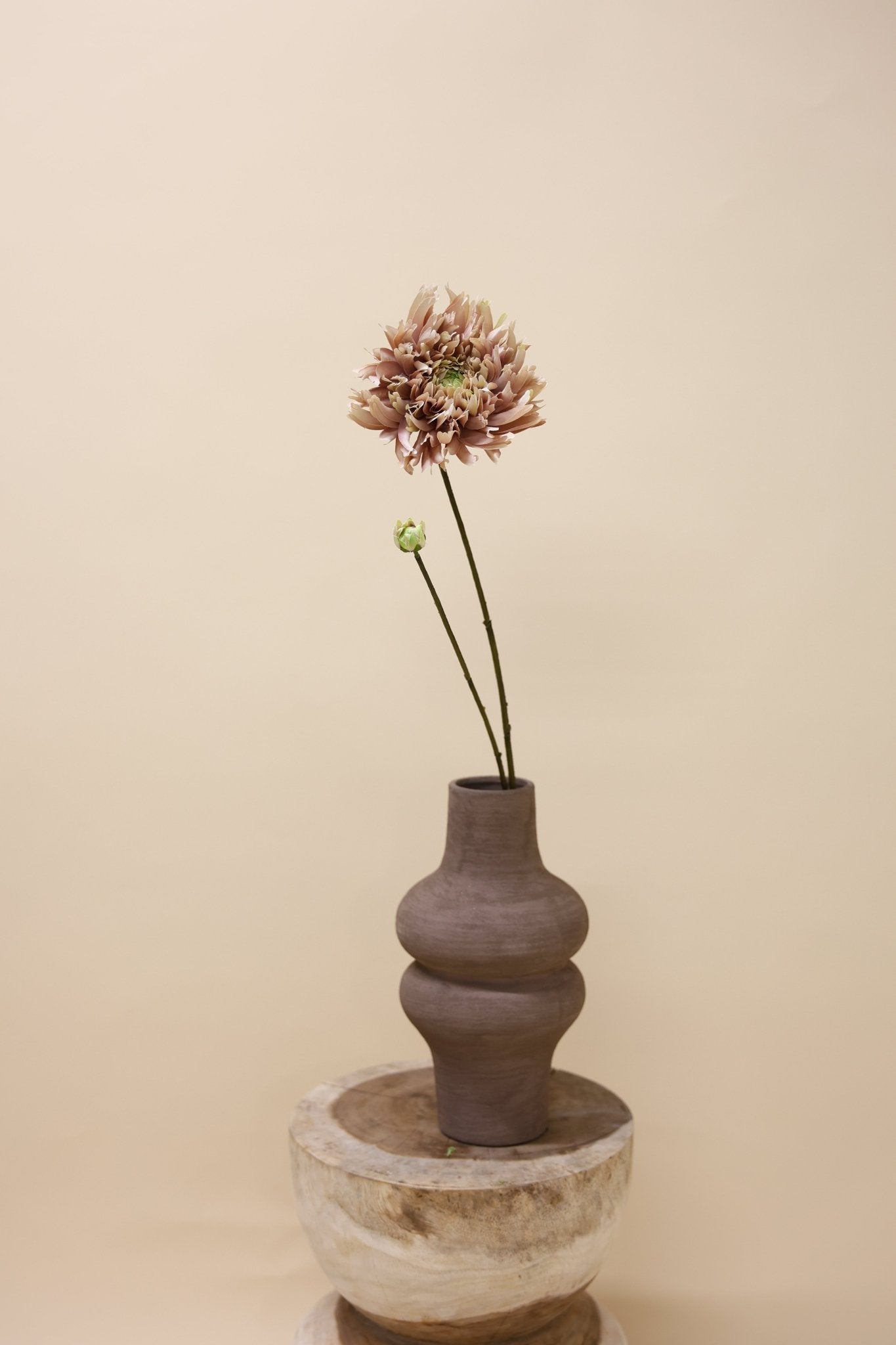 Chrysant tak mve/groen 101 cm - Luxe zijden bloemen boeket - Kunstbloemen van Sharon Flowers