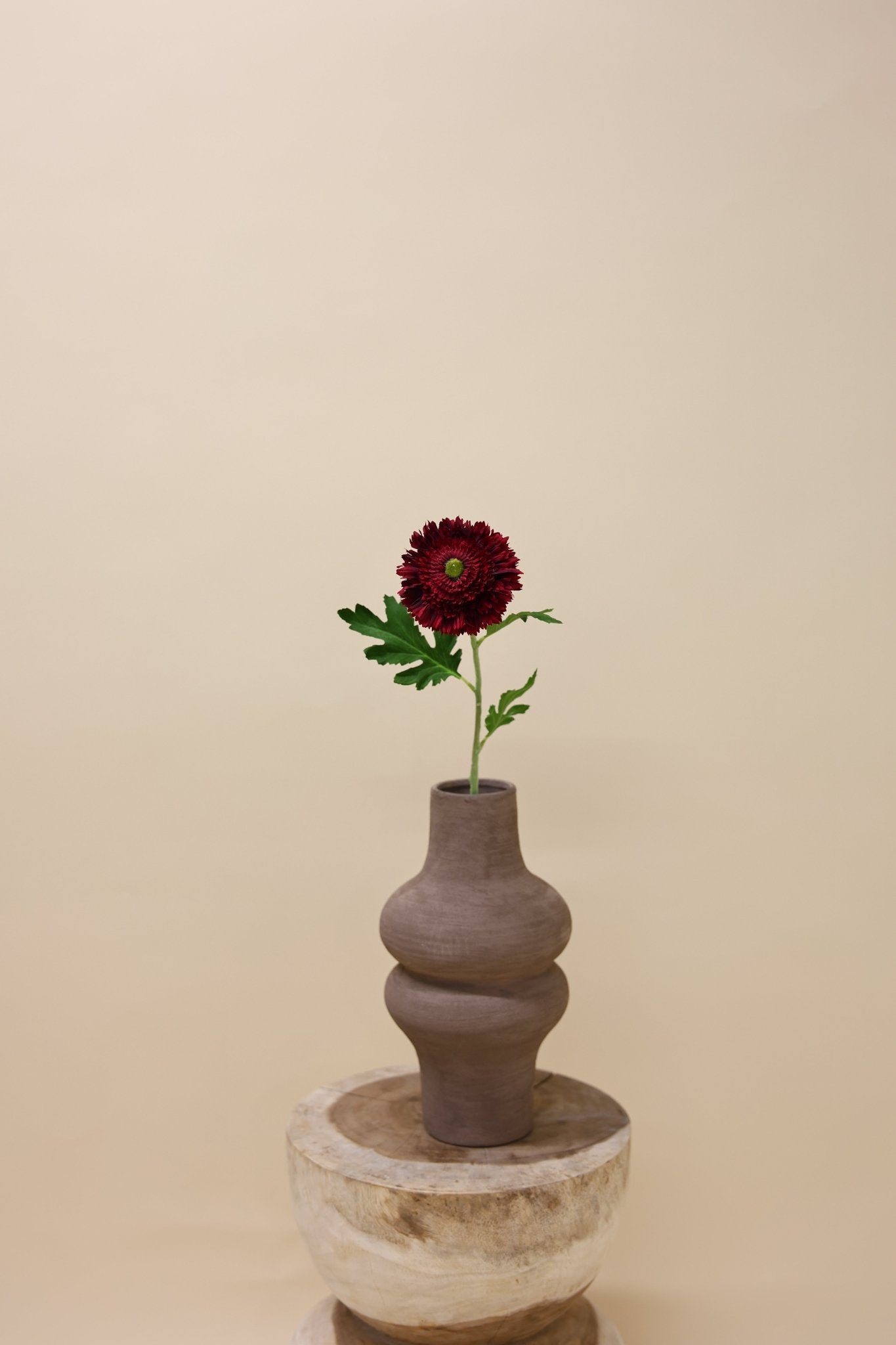 Dahlia Capitol bordeaux 55cm - Luxe zijden bloemen boeket - Kunstbloemen van Sharon Flowers
