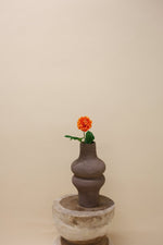 Dahlia George oranje 50 cm - Luxe zijden bloemen boeket - Kunstbloemen van Sharon Flowers
