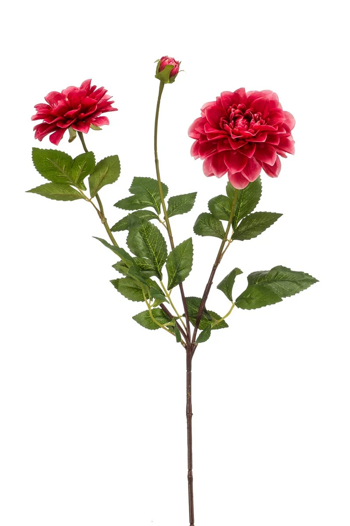Dahlia roze 72cm- Zijden bloem - Kunst bloem -duurzaam