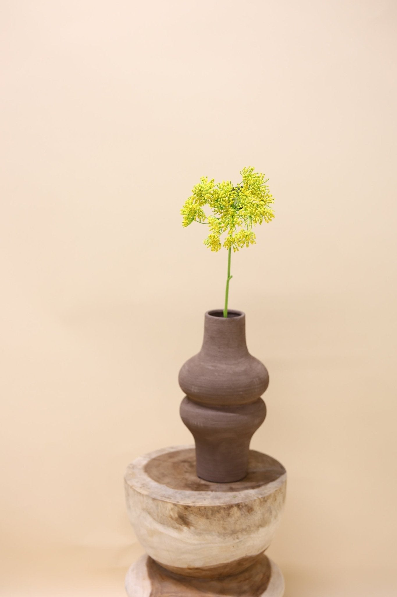 Dille geel 80 cm - Luxe zijden bloemen boeket - Kunstbloemen van Sharon Flowers