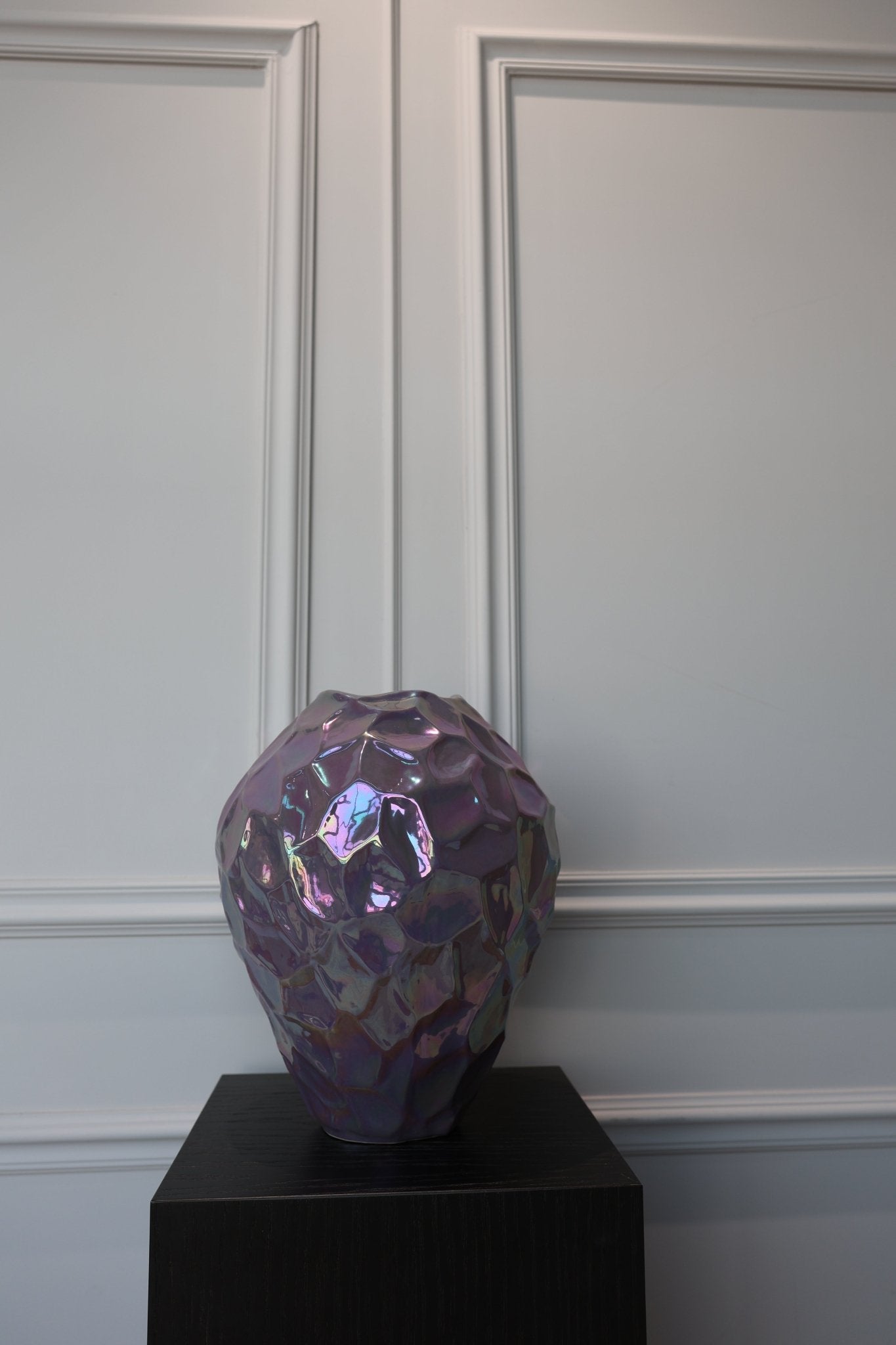 Ecri vaas Luxe - Lila - Luxe zijden bloemen boeket - Kunstbloemen van Sharon Flowers