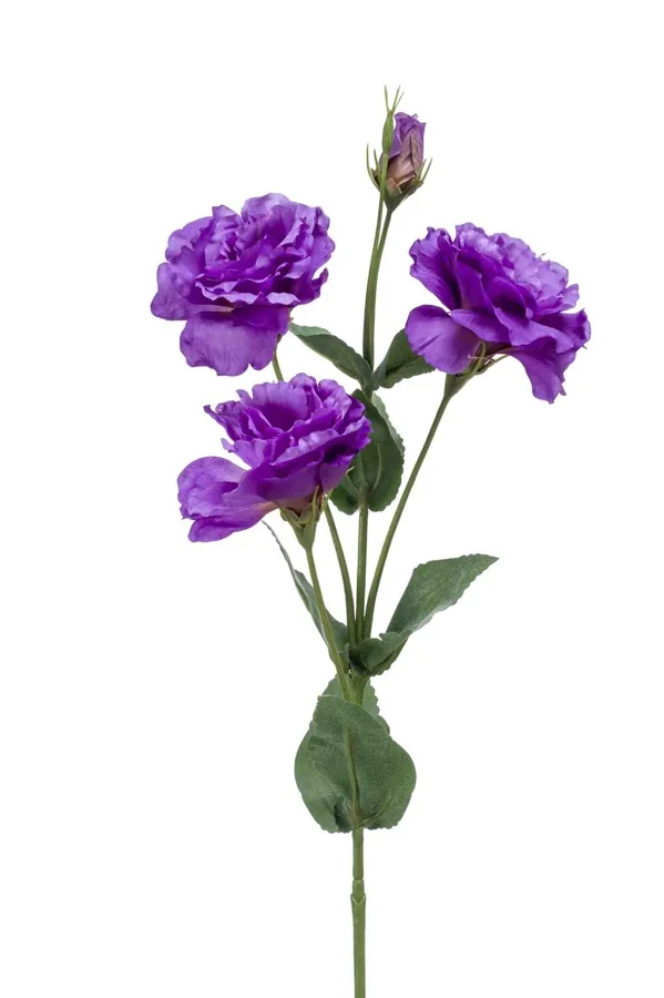 Eustoma paars 68 cm- Zijden bloem - Kunst bloem -duurzaam