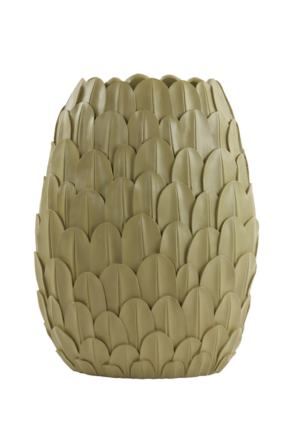 Vase deco 37x23x50 cm FEDER light olive green