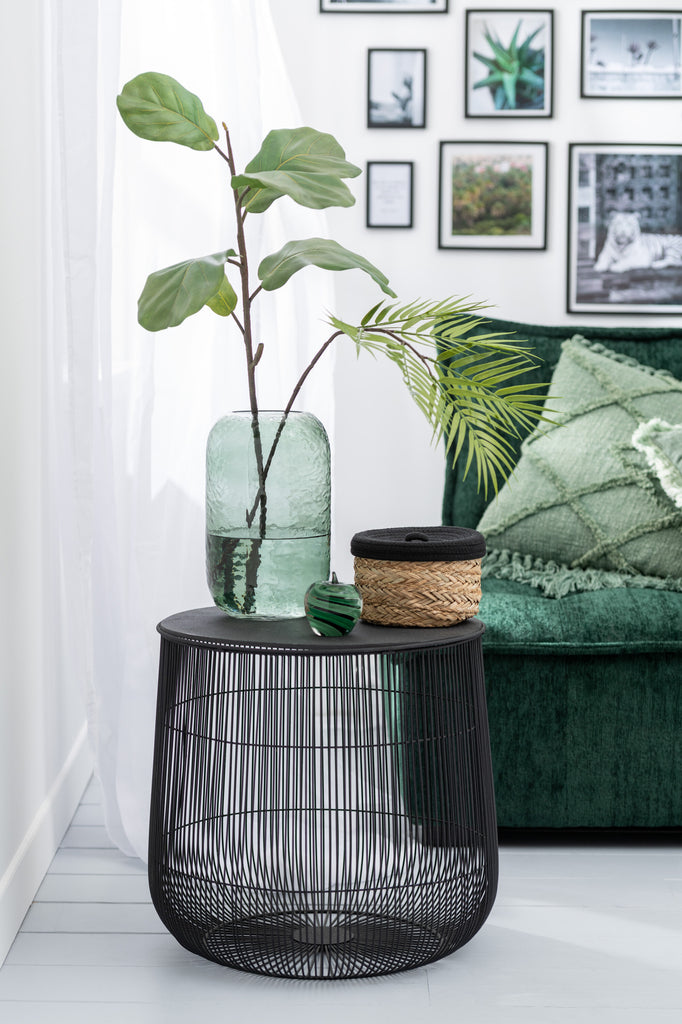 Fiddle-Leaf Branch Plastic Dark Green Small