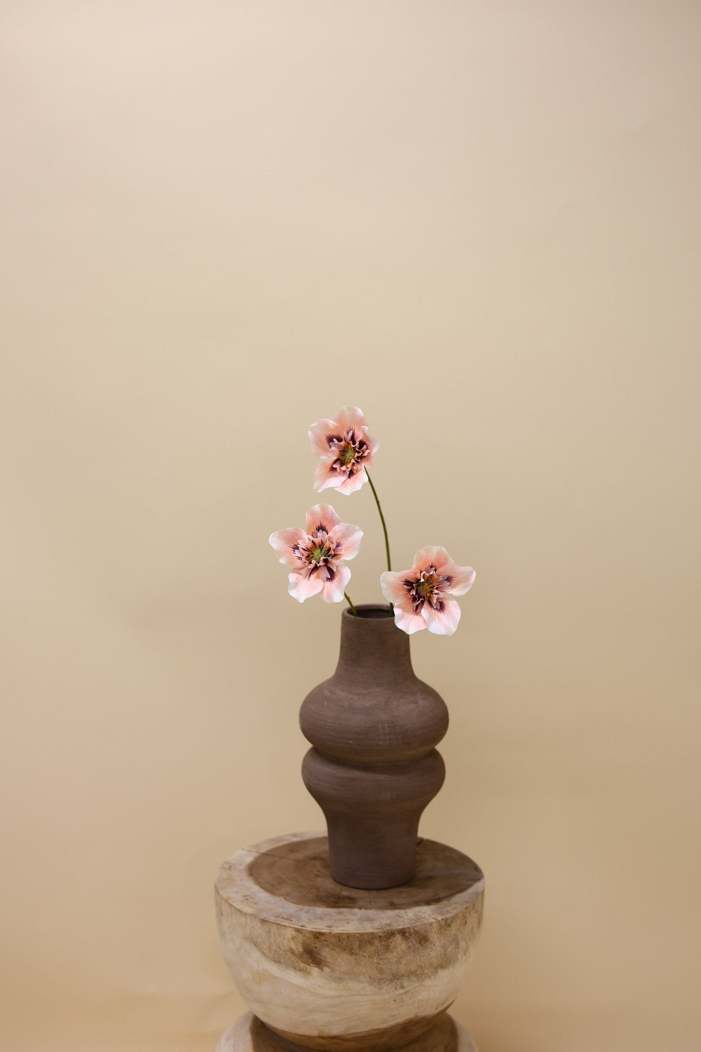 Helleborus Agri roze 52 cm - Luxe zijden bloemen boeket - Kunstbloemen van Sharon Flowers