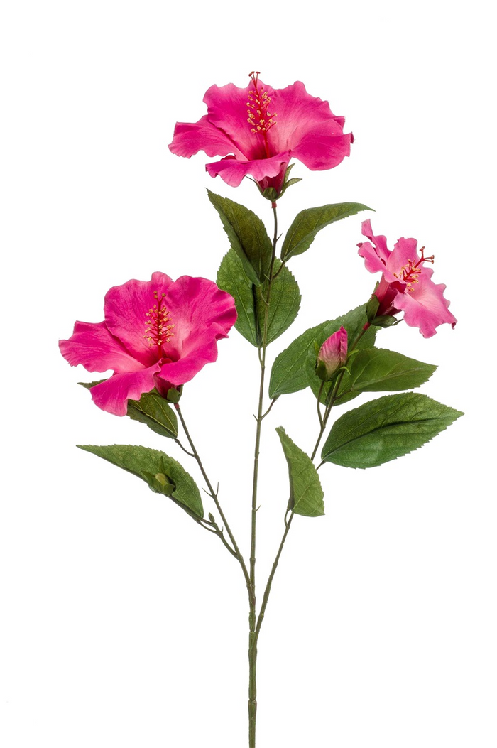 Hibiscus beauty 82cm - Zijden bloem - Kunst bloem -duurzaam