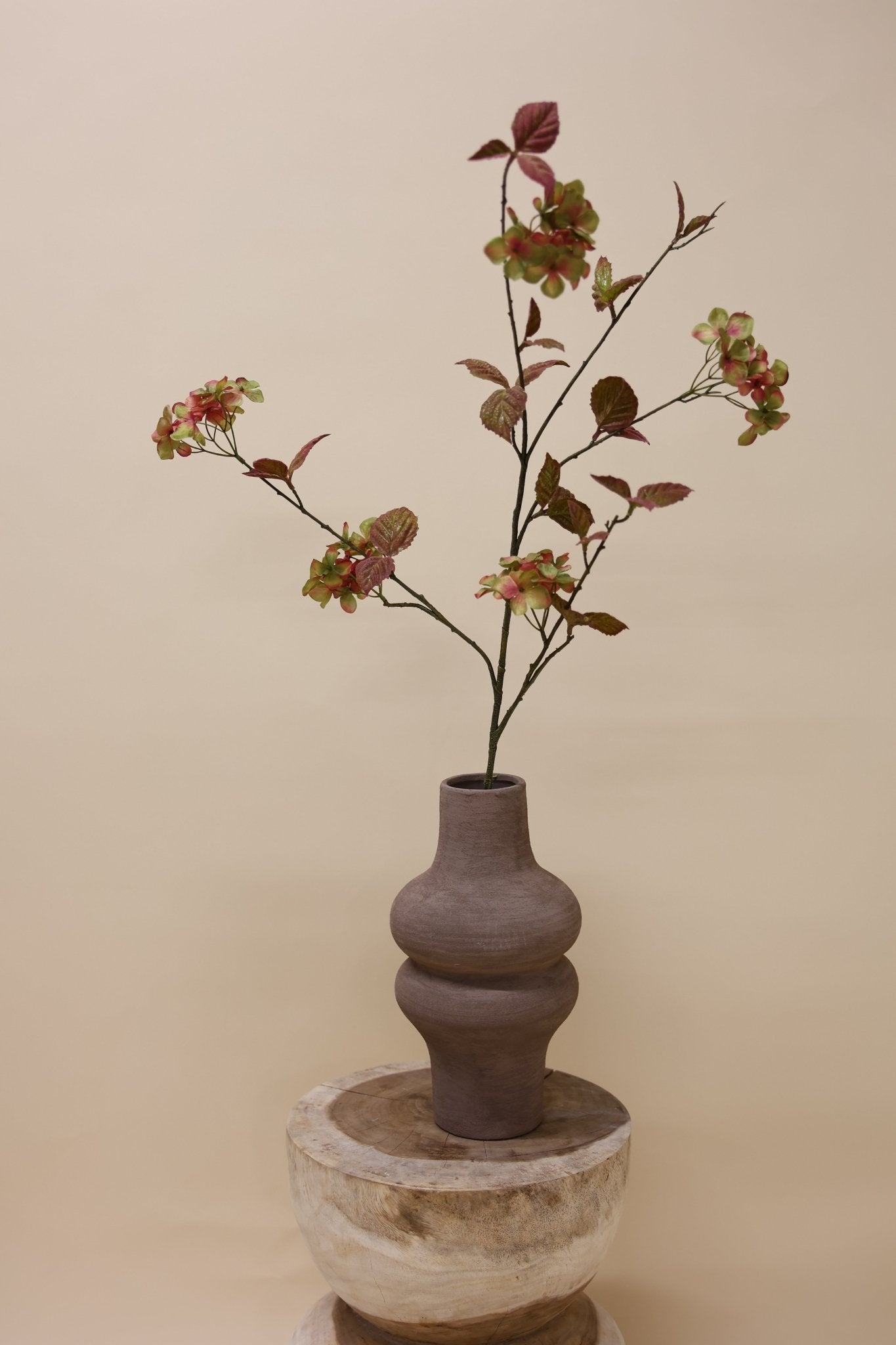 Hortensia tak mauve 116 cm - Luxe zijden bloemen boeket - Kunstbloemen van Sharon Flowers