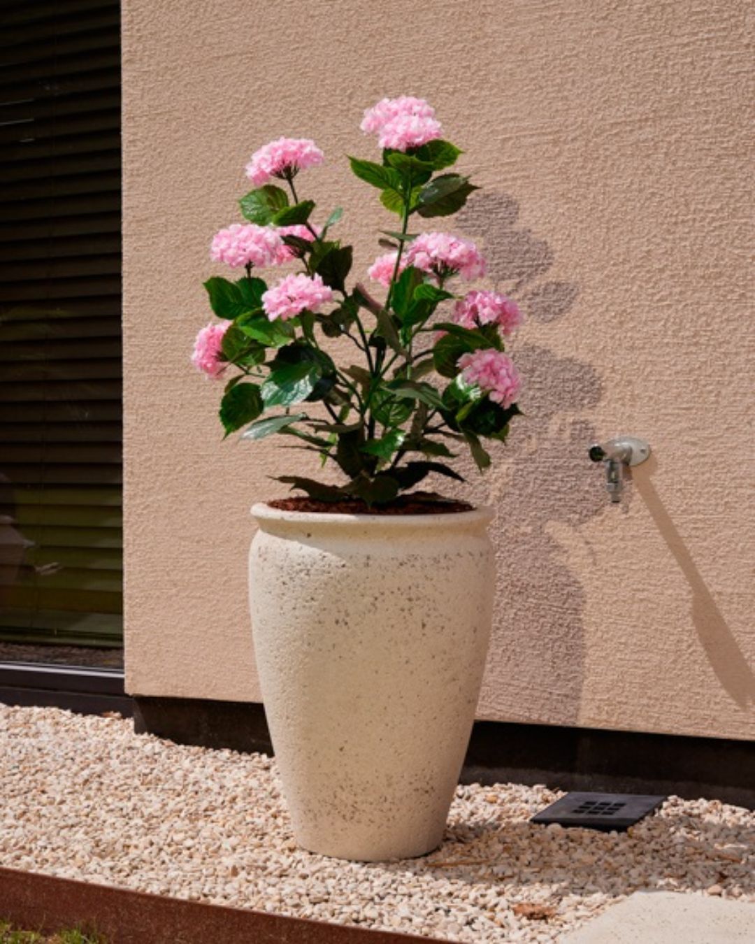 Hortensia zijden buitenplant roze 90cm - UV bestendig