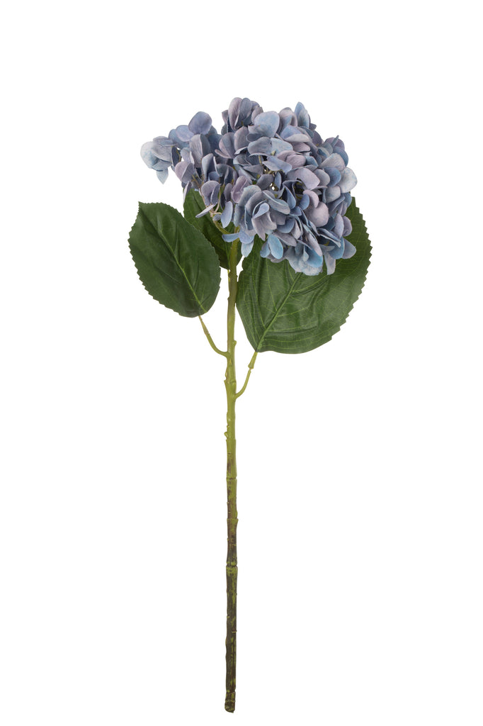 Hydrangeas Stem Fabric Light Blue