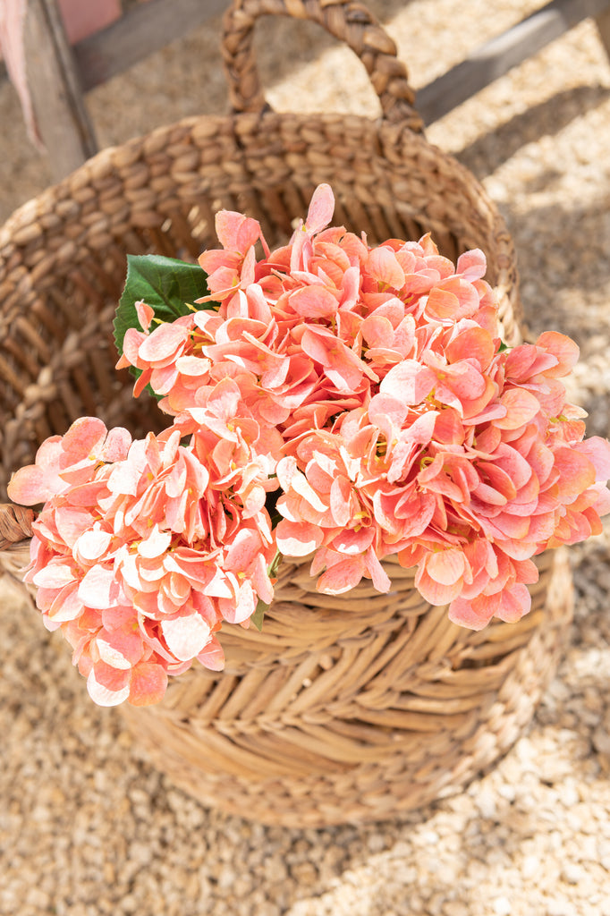 Hydrangea Fabric Light Coral Pink