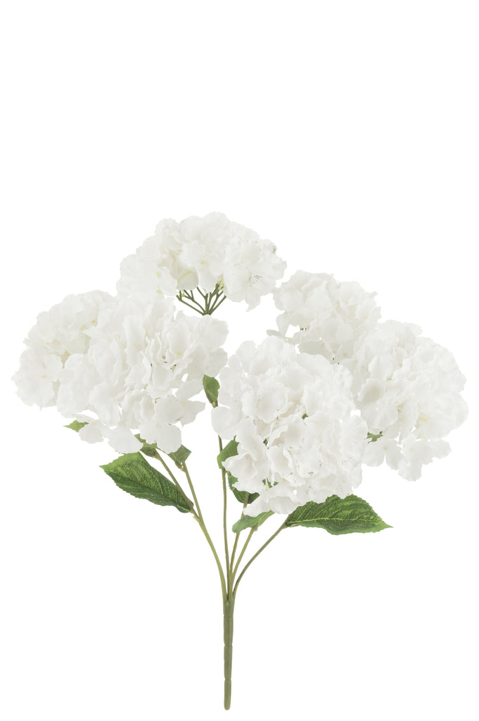 Hydrangea Bunch Artificial White