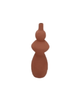 Indre woods brown/sand bottle 9x9x26cm - per stuk - 3 kleuren - Luxe zijden bloemen boeket - Kunstbloemen van Sharon Flowers