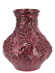 Inga grape purple vase active glaze 24x24x27cm - Luxe zijden bloemen boeket - Kunstbloemen van Sharon Flowers