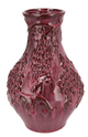 Inga grape purple vase active glaze 25x25x35cm - Luxe zijden bloemen boeket - Kunstbloemen van Sharon Flowers