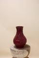 Inga grape purple vase active glaze 25x25x35cm - Luxe zijden bloemen boeket - Kunstbloemen van Sharon Flowers