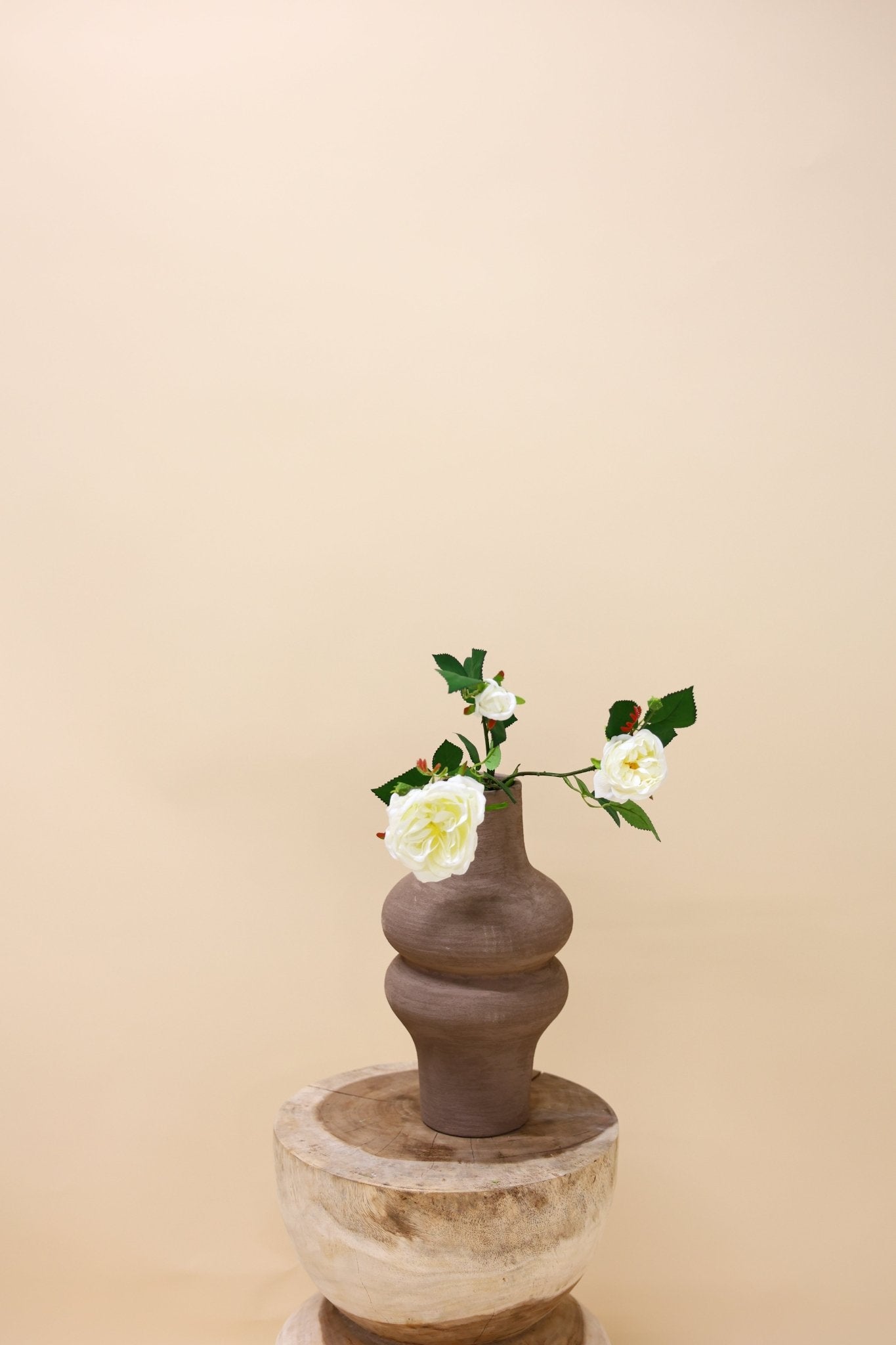 Italiaanse roos crème 61 cm - Luxe zijden bloemen boeket - Kunstbloemen van Sharon Flowers