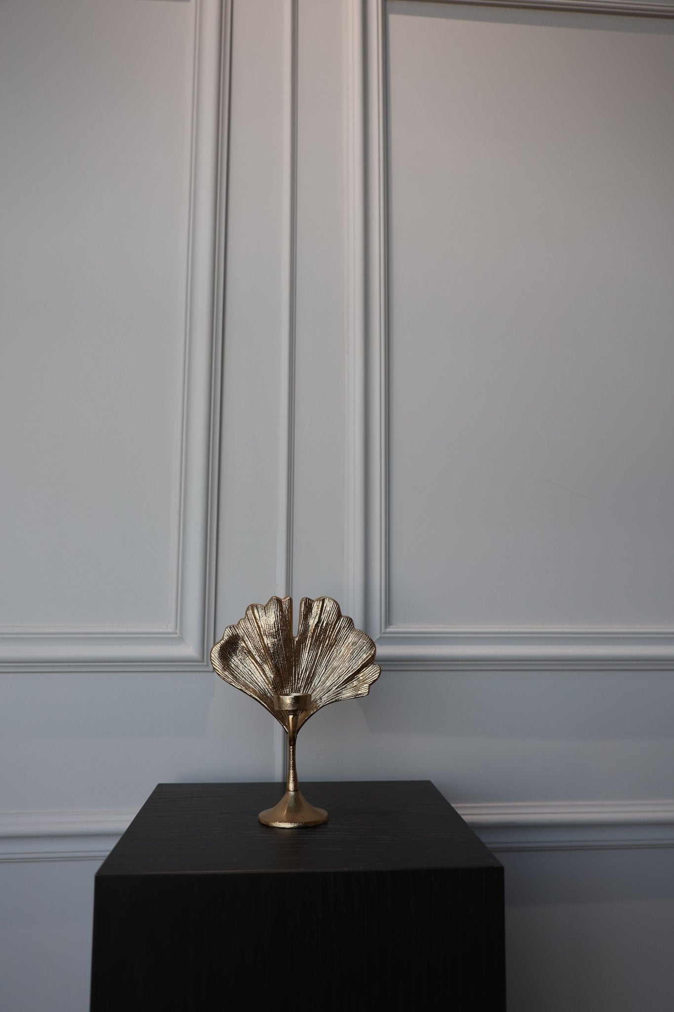 Kandelaar - Blad Goud - Luxe zijden bloemen boeket - Kunstbloemen van Sharon Flowers