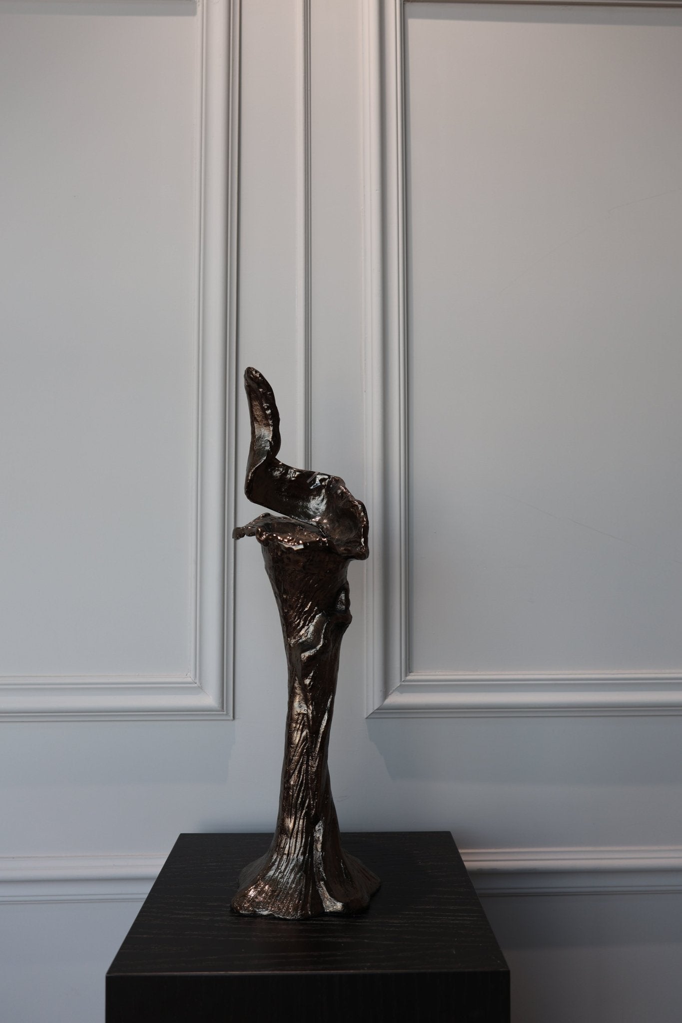 Kandelaar - Mataly Brass - L - Luxe zijden bloemen boeket - Kunstbloemen van Sharon Flowers