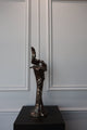 Kandelaar - Mataly Brass - L - Luxe zijden bloemen boeket - Kunstbloemen van Sharon Flowers