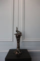 Kandelaar - Mataly Brass - M - Luxe zijden bloemen boeket - Kunstbloemen van Sharon Flowers