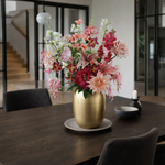 kunstbloemen boeket roze tinten