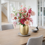 kunstbloemen boeket roze tinten
