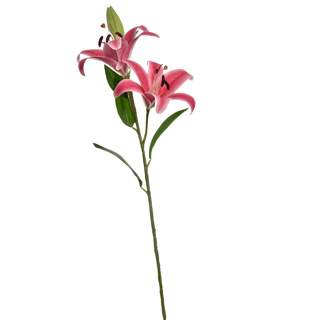 Lelie roze 87cm - Zijden bloem - Kunst bloem -duurzaam