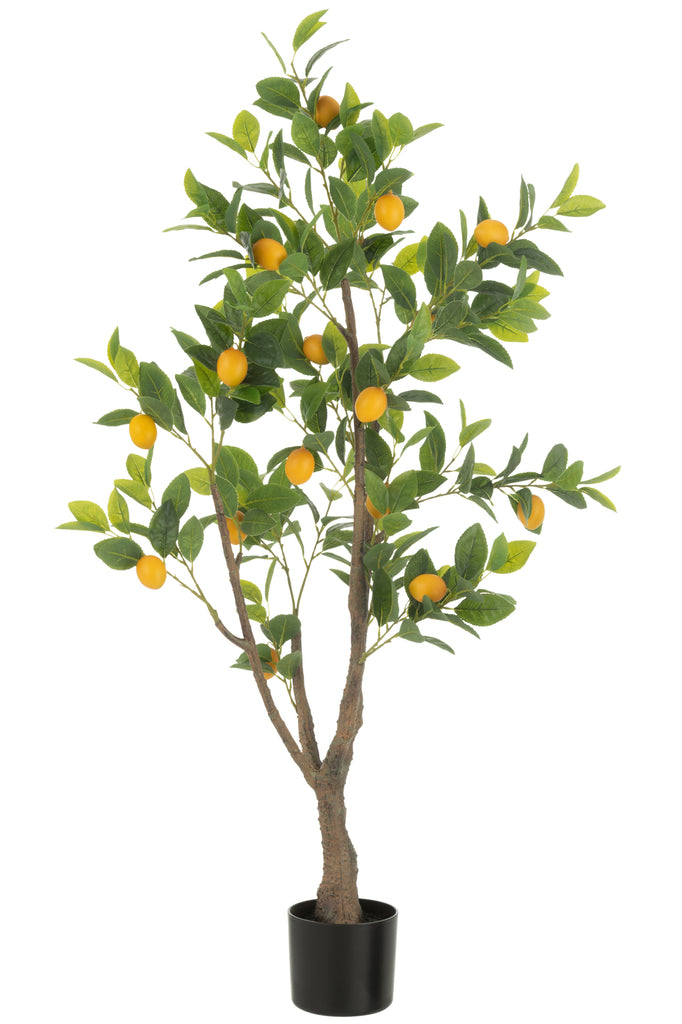 Lemon Tree Pot Artificial Green Large