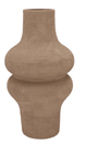 Lisboa brown vase bulb high 18x18x34cm - Luxe zijden bloemen boeket - Kunstbloemen van Sharon Flowers