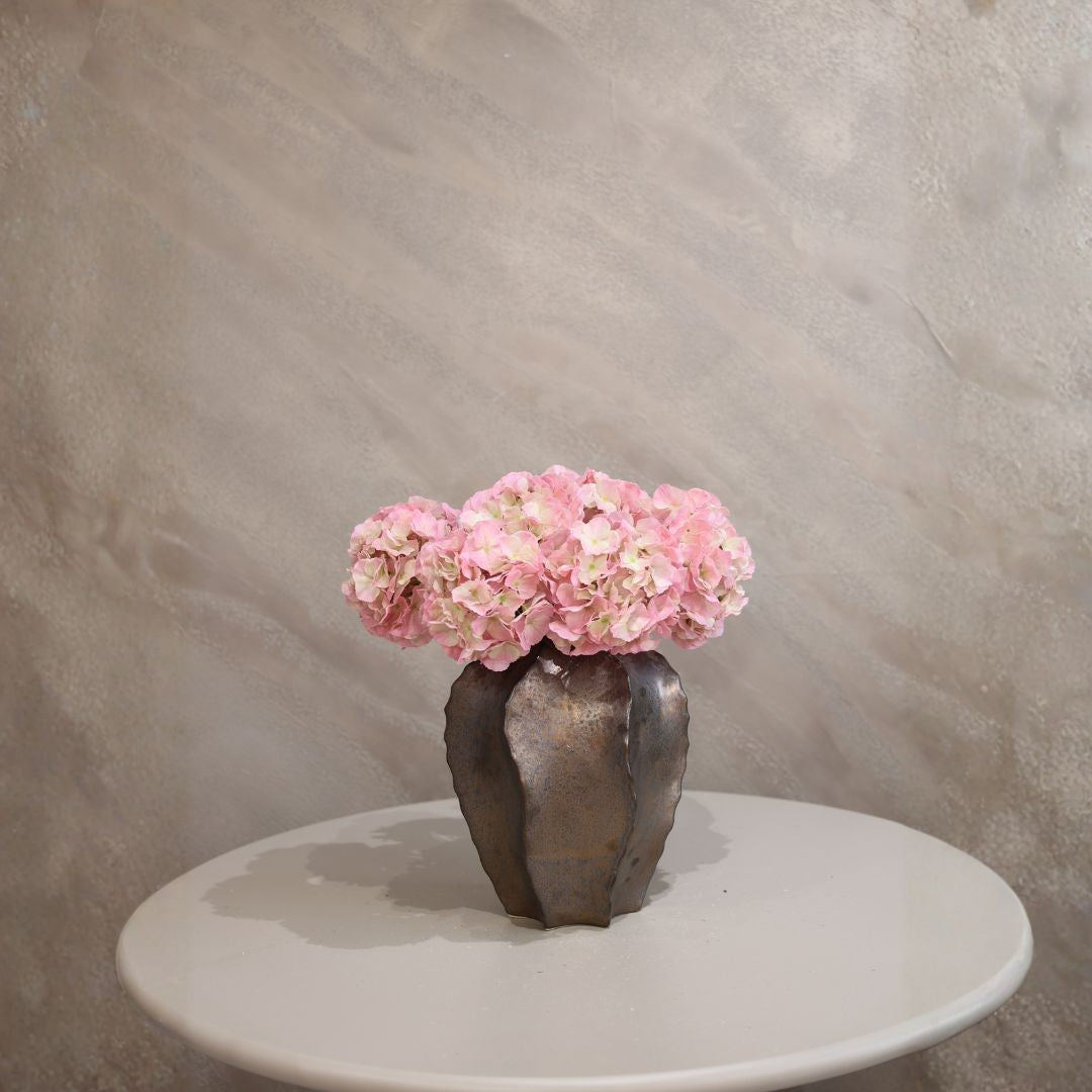 Hortensia steel roze 51 cm