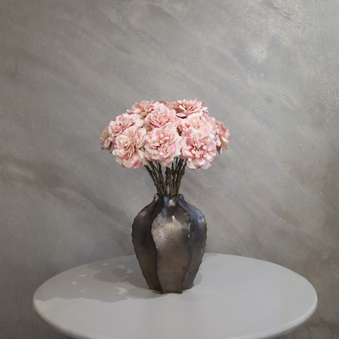 Roos steel roze licht 76 cm