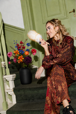 Luxe zijden bloemen boeket van Sharon Flowers als interieur eyecatcher