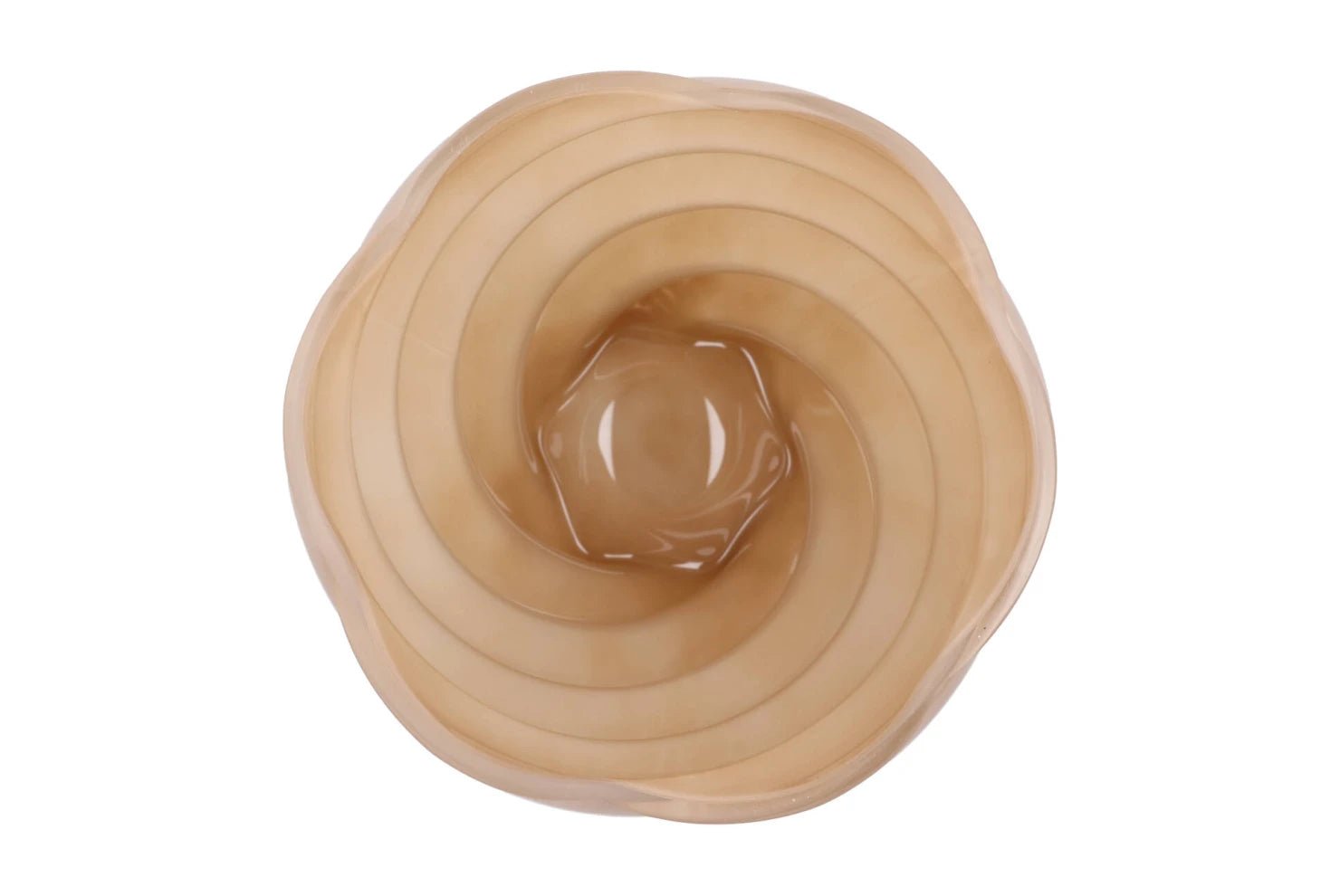 Mae Cozy sand Vase Swirl - Luxe zijden bloemen boeket - Kunstbloemen van Sharon Flowers