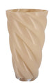 Mae Cozy sand Vase Swirl - Luxe zijden bloemen boeket - Kunstbloemen van Sharon Flowers