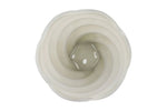 Mae Cozy white Vase Swirl - Luxe zijden bloemen boeket - Kunstbloemen van Sharon Flowers
