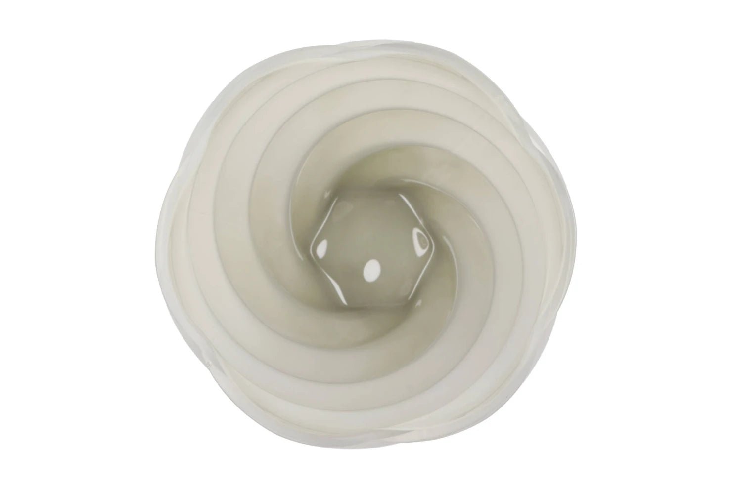Mae Cozy white Vase Swirl - Luxe zijden bloemen boeket - Kunstbloemen van Sharon Flowers