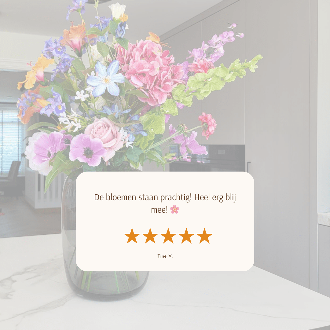 Make your own - Luxe zijden bloemen boeket - Kunstbloemen van Sharon Flowers