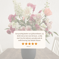 Make your own - Luxe zijden bloemen boeket - Kunstbloemen van Sharon Flowers