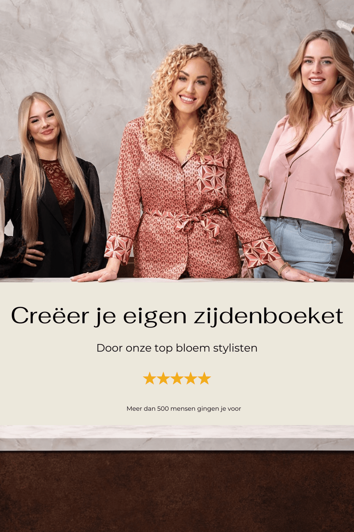 Make your own - Luxe zijden bloemen boeket - Kunstbloemen van Sharon Flowers