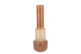 May natural brown vase shape 13x13x40cm - Luxe zijden bloemen boeket - Kunstbloemen van Sharon Flowers