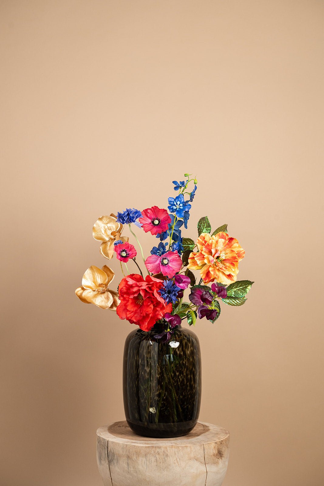 Midnight Petit - zijden boeket - Luxe zijden bloemen boeket - Kunstbloemen van Sharon Flowers