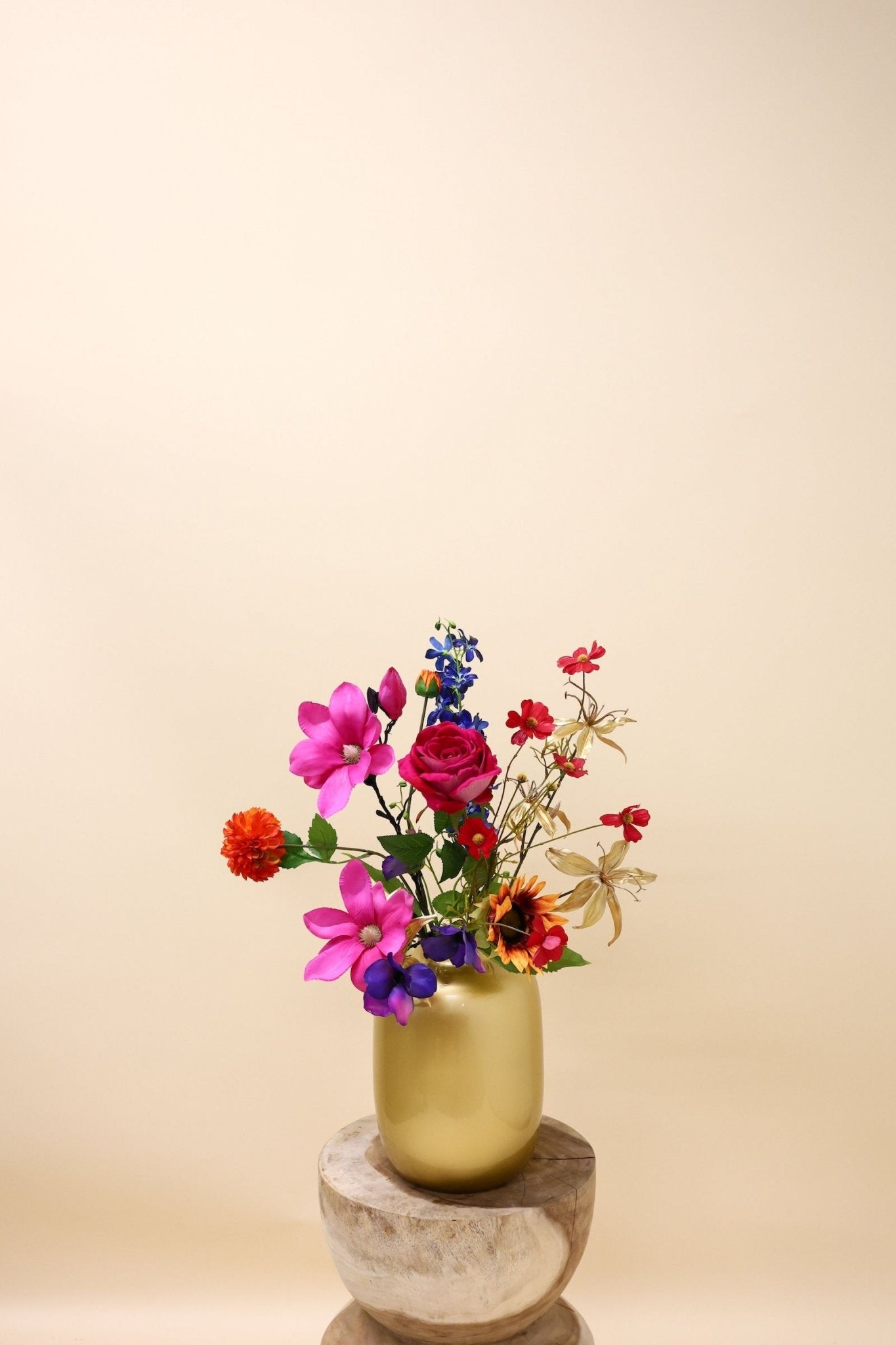 Midnight Petit - zijden boeket - Luxe zijden bloemen boeket - Kunstbloemen van Sharon Flowers