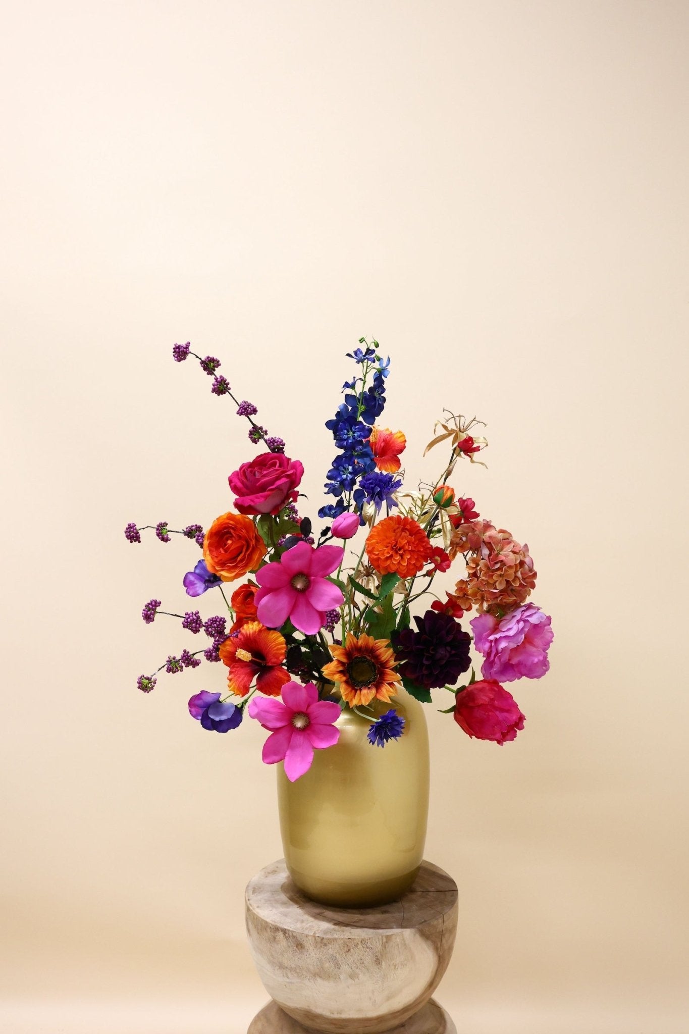 Midnight Royaal - zijden boeket - Luxe zijden bloemen boeket - Kunstbloemen van Sharon Flowers