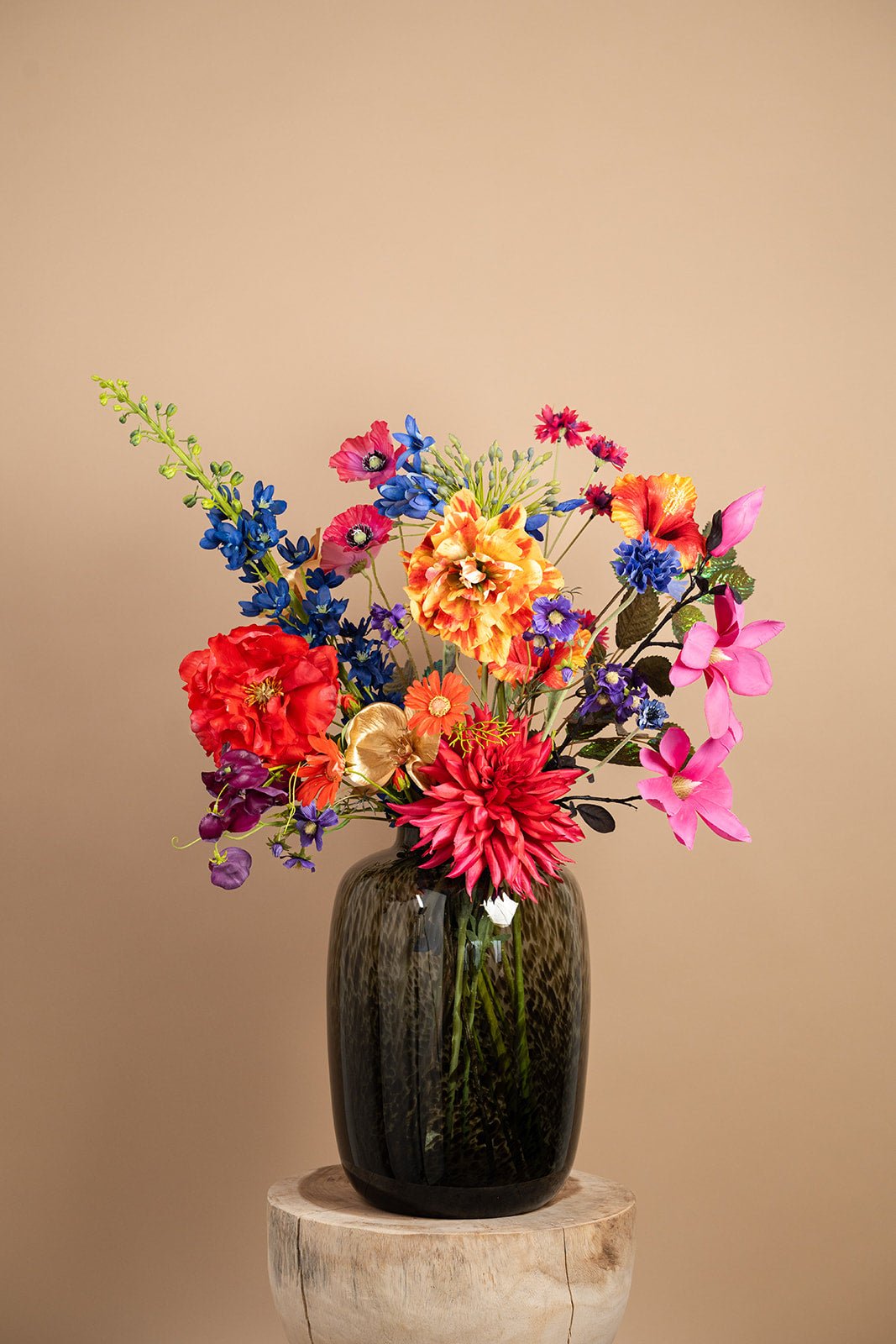 Midnight Royaal - zijden boeket - Luxe zijden bloemen boeket - Kunstbloemen van Sharon Flowers