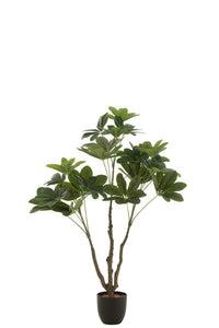 Money Tree Pot Plastic Green S